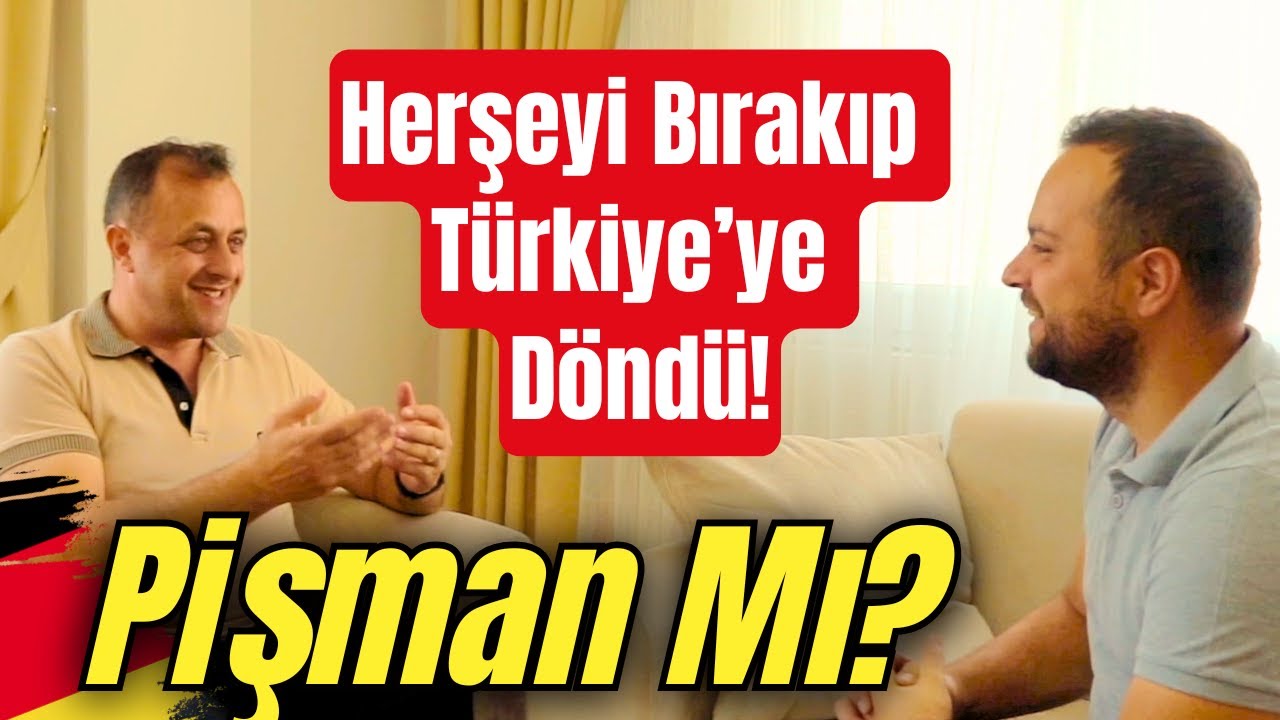 Herkes Gitmeye Çalışırken O Almanya'dan Geri Döndü!