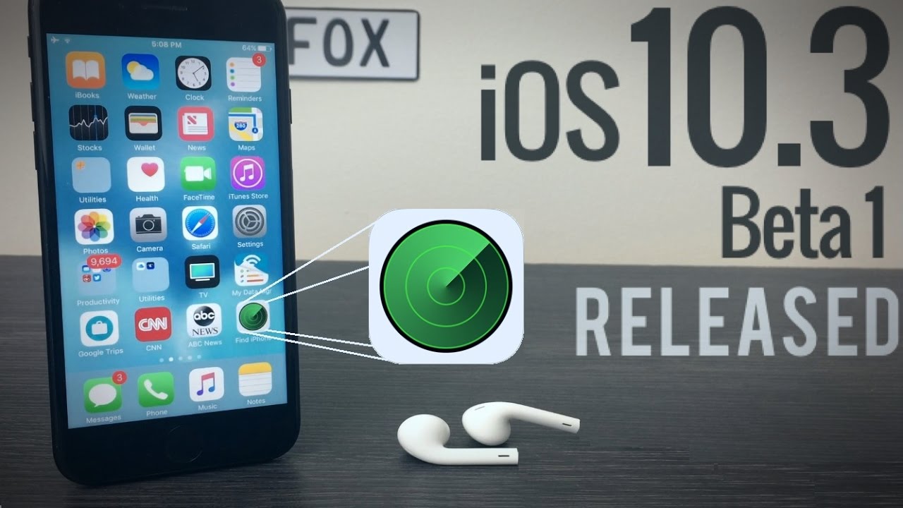 iOS 10.3 Beta 1 - Released + New Features