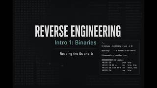 Introductory Vid: Reverse Engineering.