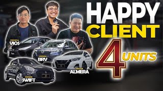 4 Cars 4 Happy Customers | Honda Brv | Toyota Vios | Suzuki Swift | Nissan Almera 