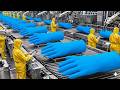 Inside The Largest Medical Gloves Factory USA: From Raw Rubber to Medical Gloves (Full Process)