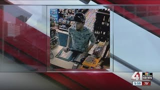 Harrisonville Police Department release images of suspect in robbery, shooting