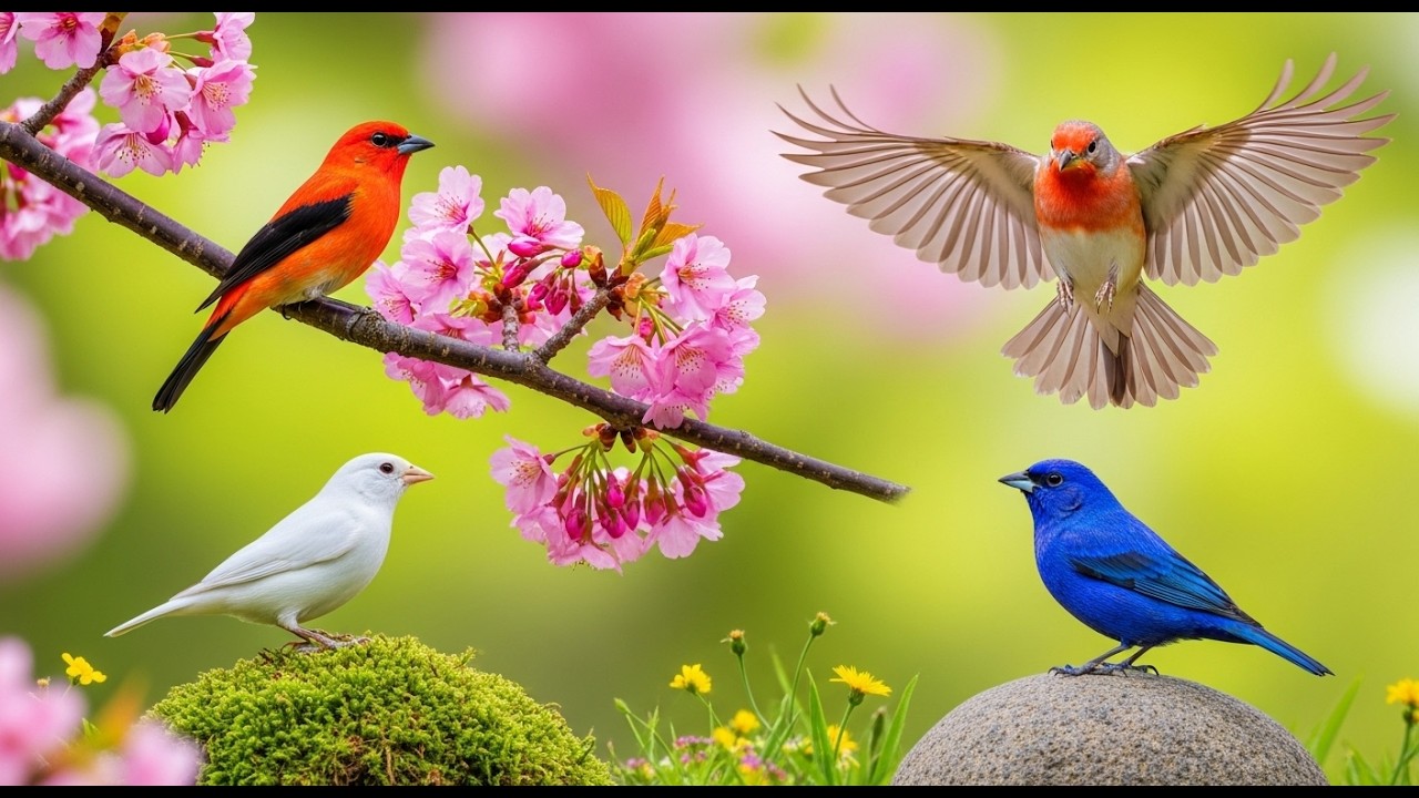 Beautiful Relaxing Piano with Bird Sounds | Calm Nature Music for Deep Focus & Healing