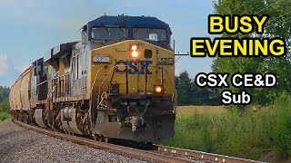 Busy Evening on the CSX CE&D Subdivision