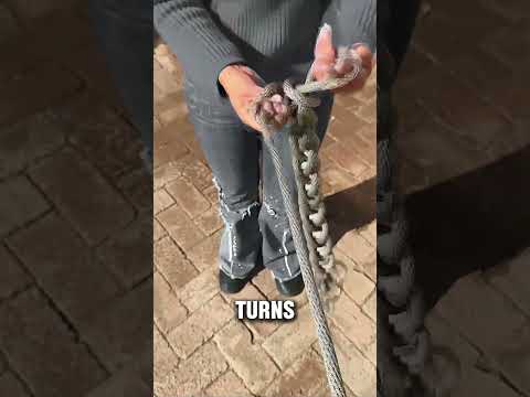 Coil Rope in Seconds Without Tangles