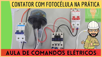 Comandos elétricos - Como instalar rele fotoelétrico com contator ? ( links na descrição )