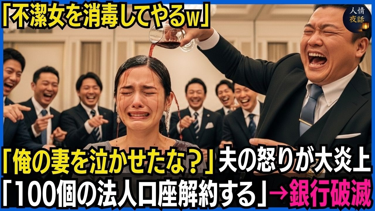 「俺の妻を泣かせたな？」夫の怒りが大炎上「100個の法人口座解約する」→銀行破滅