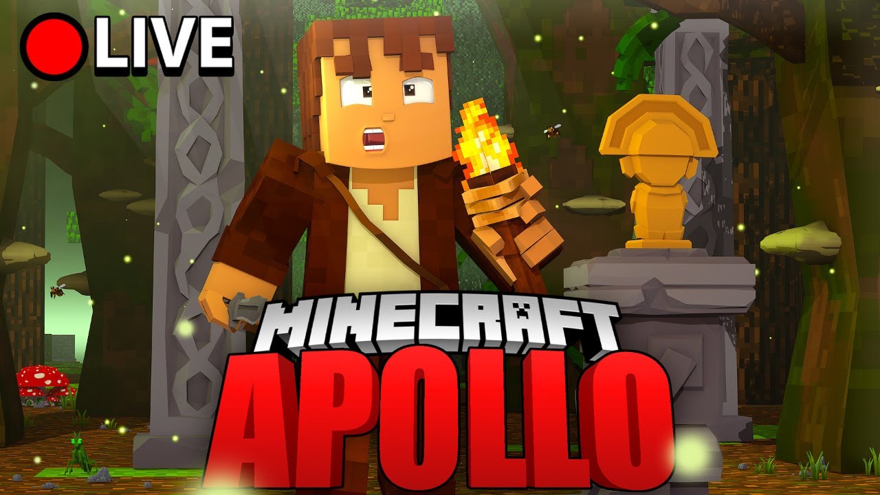 🔴Minecraft APOLLO LIVE: ERKUNDEN, FARMEN und ZIEGELSTEINE?! - YouTube