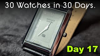 30 Watches in 30 Days: Day 17 - Seiko Tank Style Dress Watch White Dial