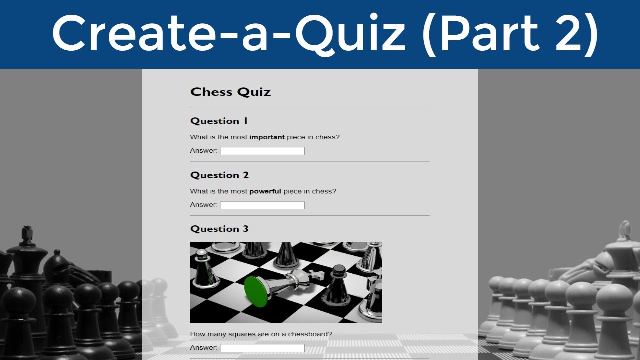 create your own quiz assignment