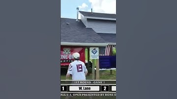 Will with the around at the 2025 #usopen presented by @bonedryroofinginc #roofball #major