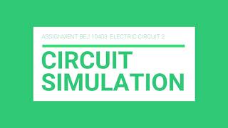 RLC Natural Response and Smoothing Circuit Simulation
