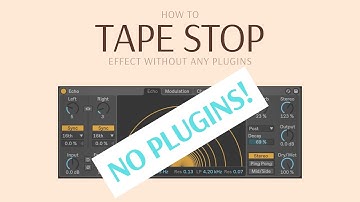 How To Tape-Stop Effect Without Any Plugins