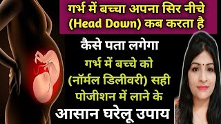 प्रेगनेंसी के आखरी दिनों में कैसे पता करें कि शिशु ने सिर नीचे कर लिया/Baby Dropping In Pregnancy