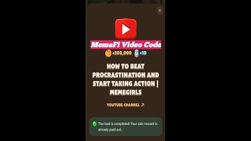 How to beat Procrastination and start taking Action | MemeFi Video Code | 3 September | MemeFi Club