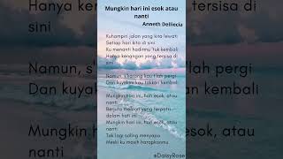 Mungkin Hari Ini Esok Atau Nanti  Anneth Delliecia  Lirik Lagu  shorts short liriklagu
