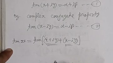 Separate tan-1(α+β) into real and imaginary parts