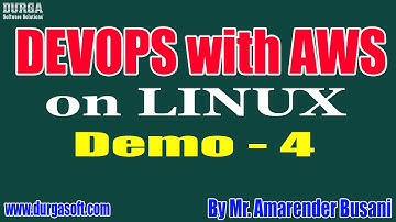 DEVOPS with AWS tutorials || Demo - 4 || by Mr. Amarender Busani On 20-04-2021 @8:30PM IST