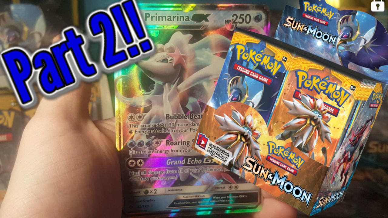 Opening a Pokemon Sun and Moon Booster box Part 2!! - YouTube