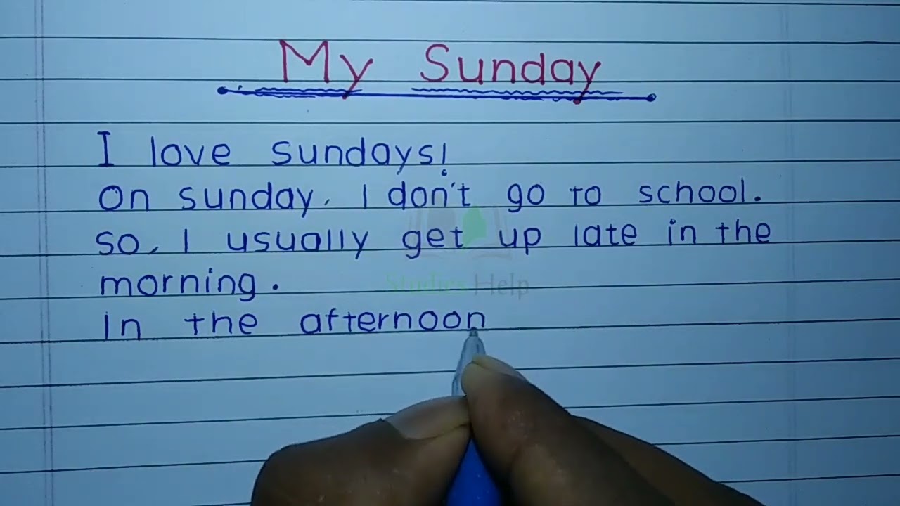 essay on my sunday in english | write essay about "my sunday"  | short essay on my sunday in english