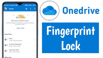 how to set fingerprint lock in microsoft onedrive app | onedrive app password