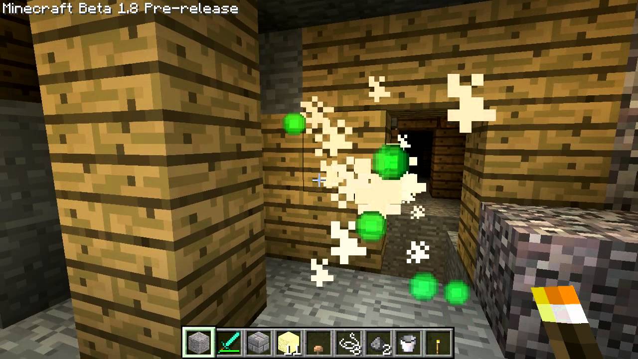 Minecraft 1.8 - Decouverte d'une mine abandonn?�e + quelques nouveaut?�s - YouTube