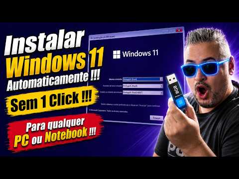 Como Instalar Windows 11 Automaticamente !!! Sem dar 1 CLICK !!! Instalação Silenciosa Fácil RUFUS