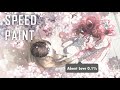 【SPEED PAINT】櫻花樹下、與你一起。【 關於愛的0.1%】（OC） （繪圖過程）
