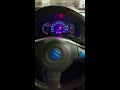 #LEDソーラー ライト #sx4 振動と暗くなると点きます。Suzuki SX4 2006 night instrument panel  Japan (blue)