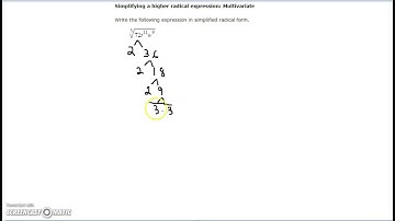 Simplifying a higher radical expression: Multivariate