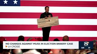 No Charges Against Musk in Election Bribery Case