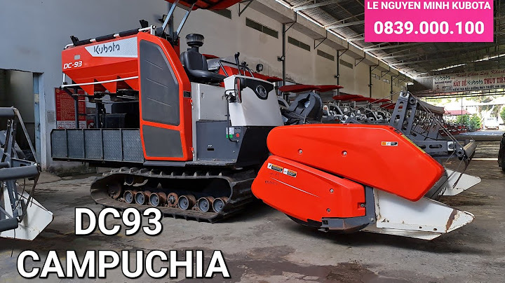 Giá máy gặt kubota dc 93