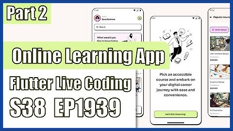 [Flutter] Flutter Live Coding EP1939 (Online Learning App Part 2)