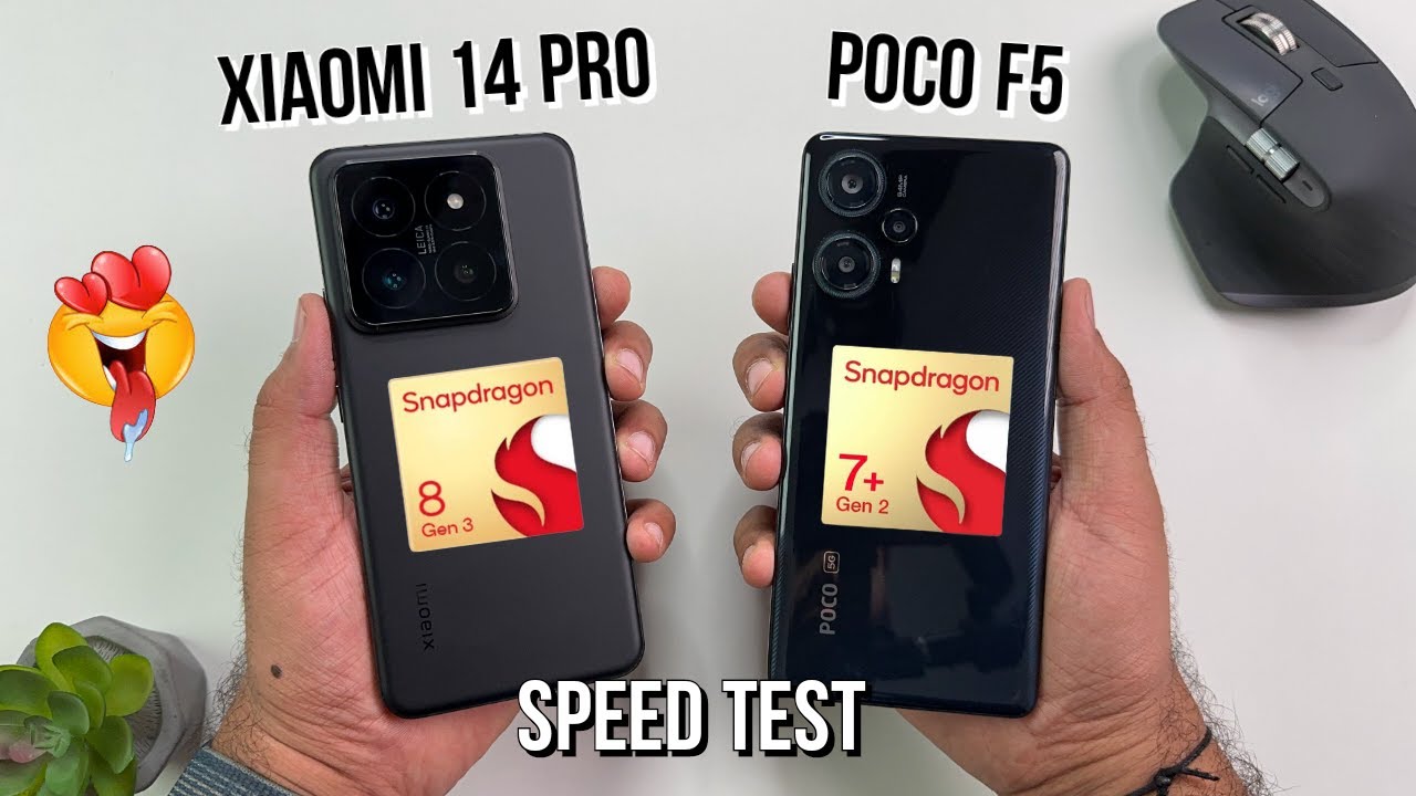 Xiaomi 14 Pro (SD8Gen3) vs Poco F5 (SD7+Gen2) Speed Test Comparison | Shocking Results 😲