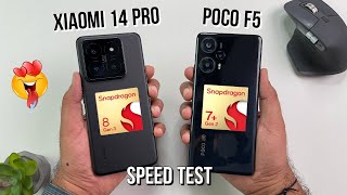 Xiaomi 14 Pro (SD8Gen3) vs Poco F5 (SD7+Gen2) Speed Test Comparison | Shocking Results 😲 by Geek Abhishek 58,549 views 5 months ago 10 minutes, 31 seconds