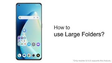 realme | Quick Tips | realme UI 4.0 | How to use large folders