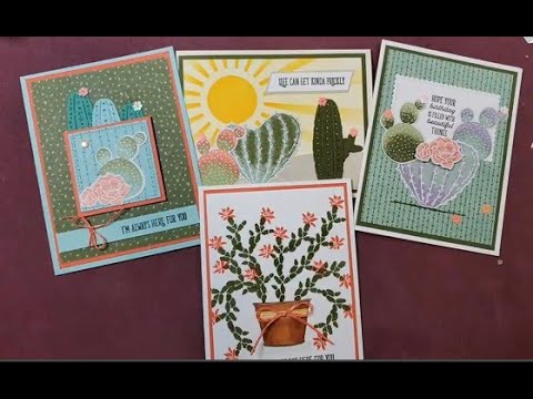 Cute Cactus Cards You Can't Live Without! Stampin Up Flowering