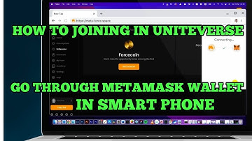 HOW TO JOINING UNITEVERSE ON METAMASK WALLET IN SMART PHONE