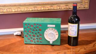 Vintage 1955 Crosley JT-3 AM Tube Radio Green & White New Car Paint Hear It Play