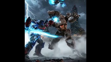 Optimus Prime vs Megatron Fake with AI #OptimusPrime #Megatron #TransformersBattle #AIArt #ai