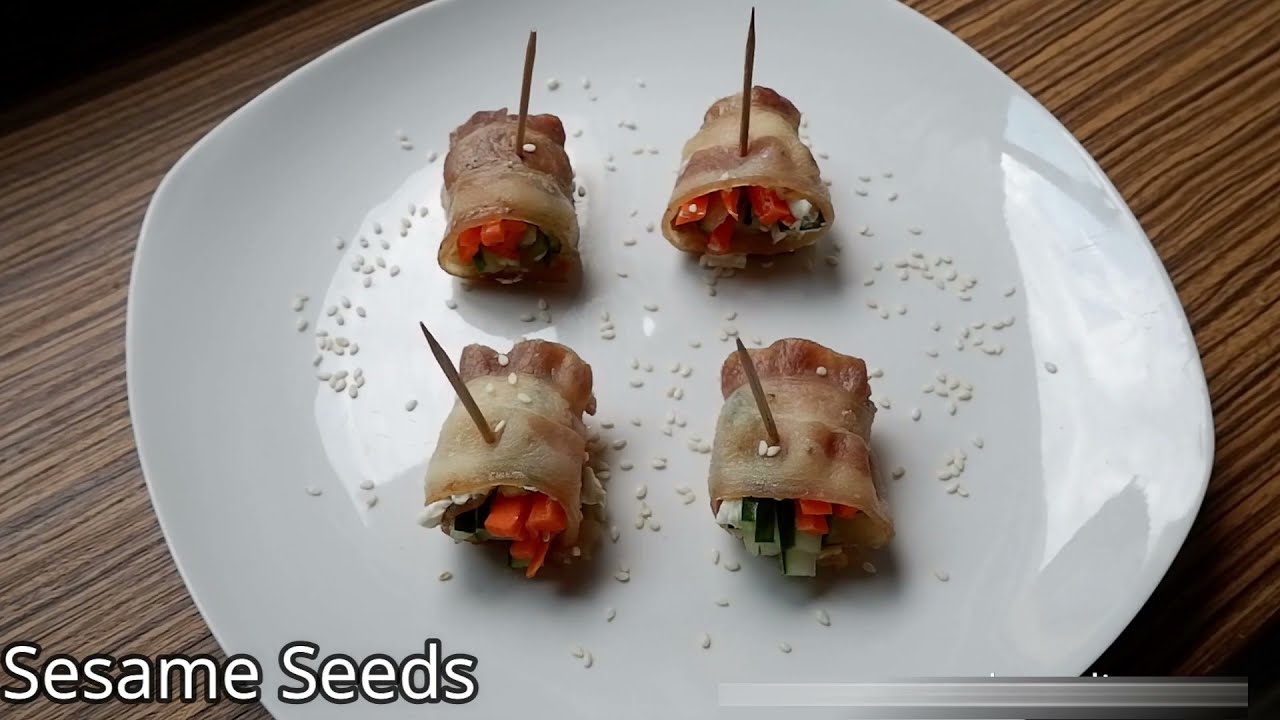 Keto Bacon Sushi - Quick & Easy Custom Keto Diet Recipe | Homemade