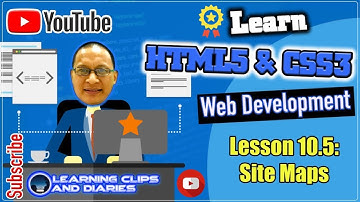 Learn HTML5 Lesson 10.5 Site Maps | Web Design