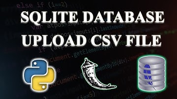 Upload CSV File with SQLite Database Using Flask | Tamil