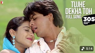 Tujhe Dekha Toh Song | Dilwale Dulhania Le Jayenge | Shah Rukh Khan, Kajol | Lata, Kumar Sanu | DDLJ