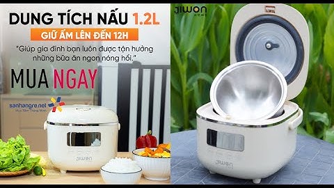Nồi cơm điện tách đường ruột Inox JIWON Hàn Quốc JW-34F dung tích 1.2L bảo hành 2 năm 0986588655