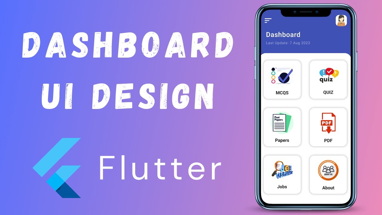 Mobile Dashboard Ui Design In Flutter - Flutter Ui Design Tutorial - Youtube