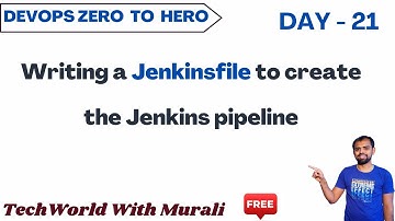 Day 21.1  | How to Write a Jenkinsfile & Create a Jenkins Pipeline | #devopsengineer  #jenkins