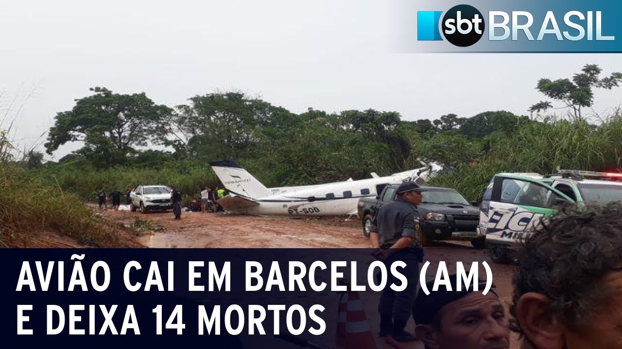 Avião cai em Barcelos, no Amazonas: 14 pessoas morrem | SBT Brasil (16/09/23)