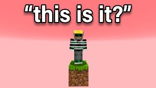 The Story Of Minecraft One Block