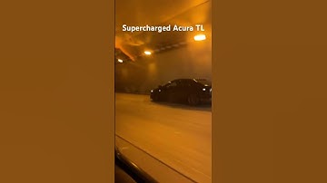 Straight pipe Acura TL with supercharger does pull